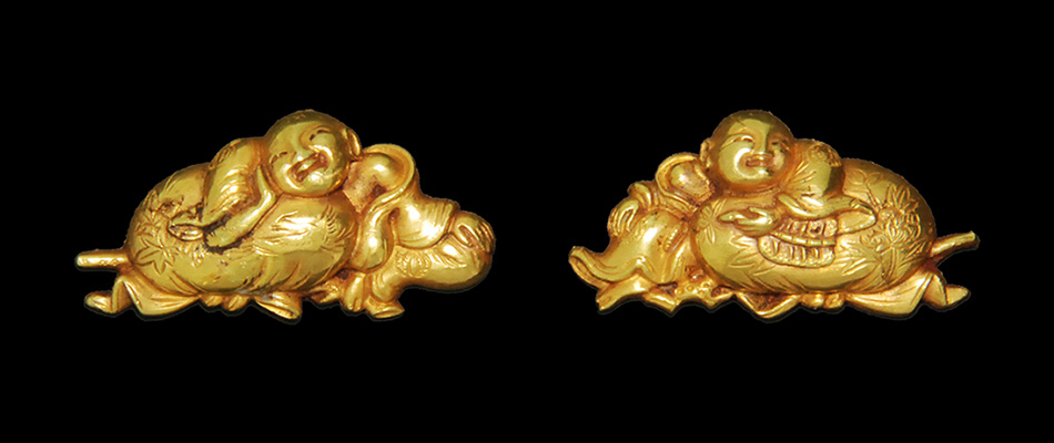 後藤程乗 布袋図目貫 (ME-040115)｜刀・日本刀の販売なら日本刀専門店