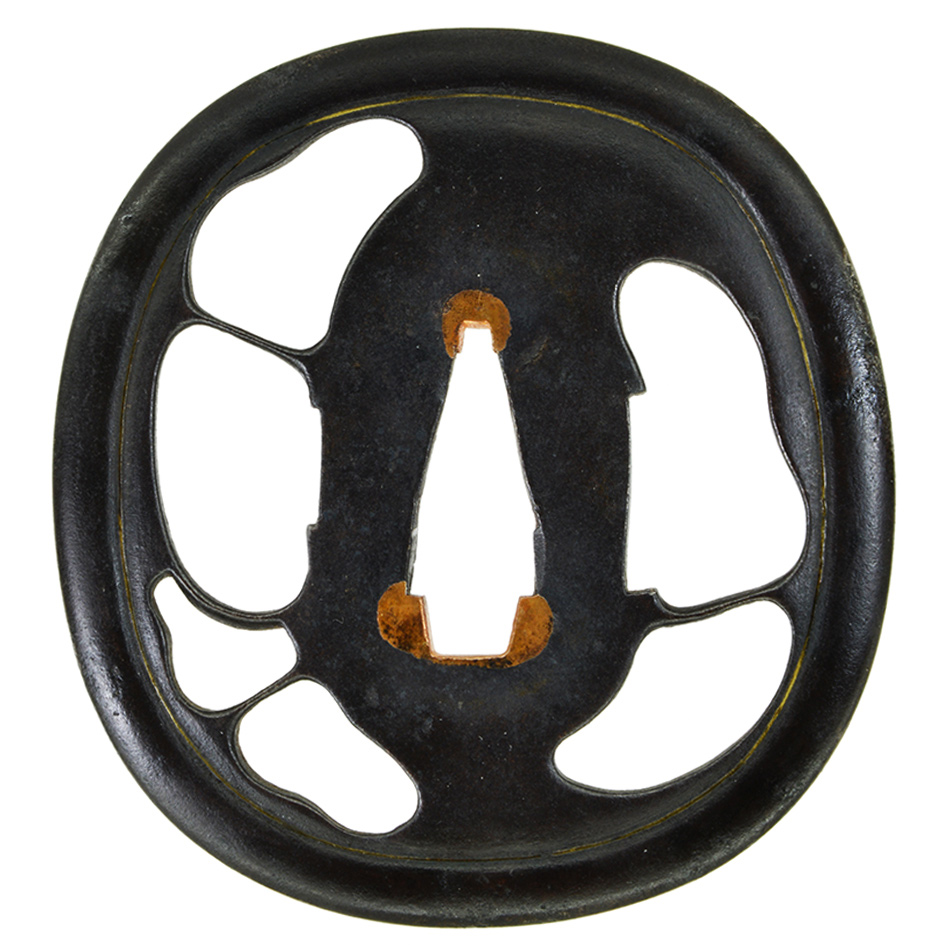 鍔 無銘 甚吾 影蝶透鍔(TU-040415)｜刀・日本刀の販売なら日本刀専門店