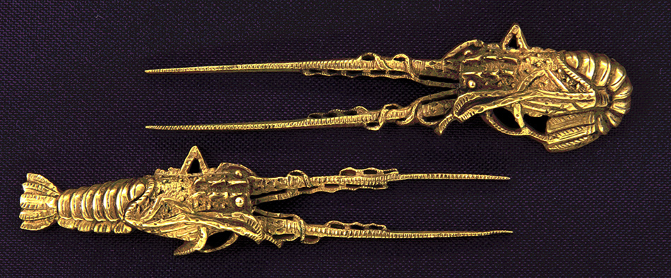 目貫 無銘 伊勢海老図目貫(ME-130915)｜刀・日本刀の販売なら日本刀