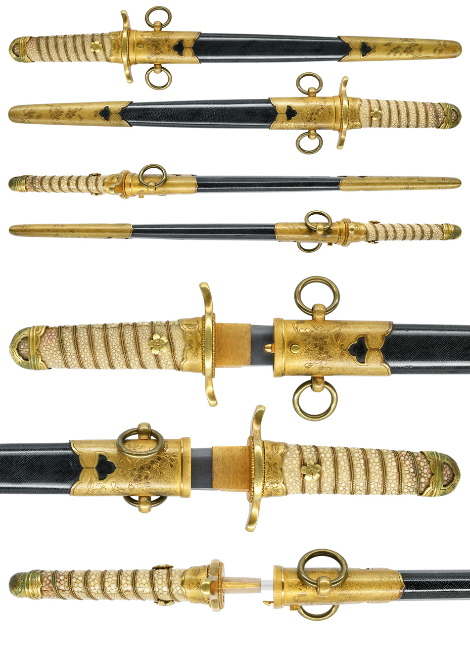 短刀 貞次作 旧大日本帝国海軍短剣拵入 保存刀剣鑑定書 | 刀・日本刀の