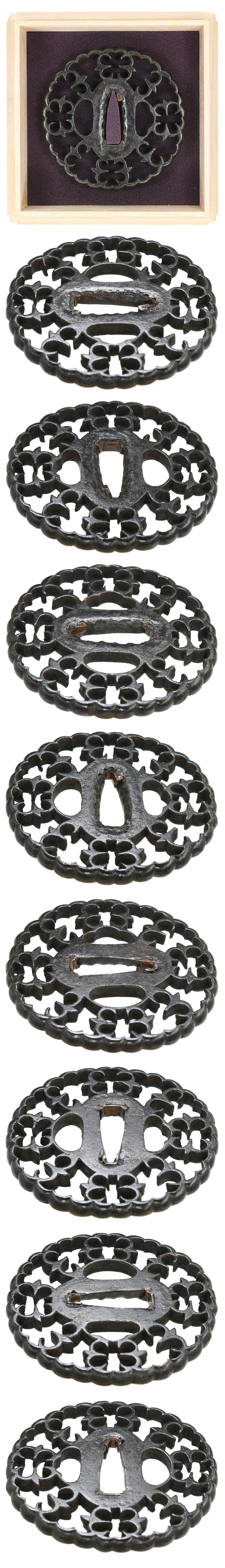 鍔 無銘 尾張（江戸時代） 雁金透鍔 (TU-021121)｜刀・日本刀の販売