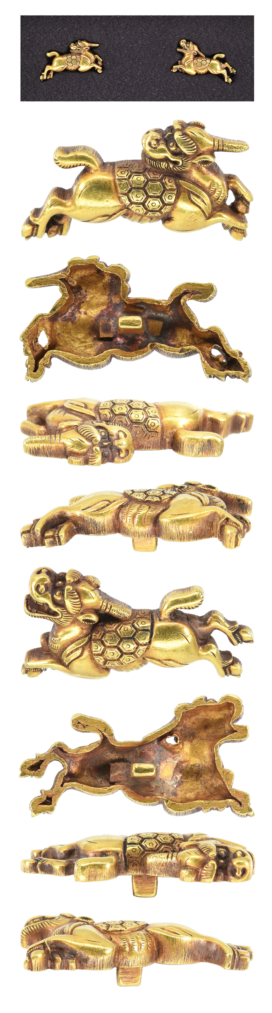 目貫 無銘 後藤 犀図目貫(ME-011224)｜刀・日本刀の販売なら日本刀専門