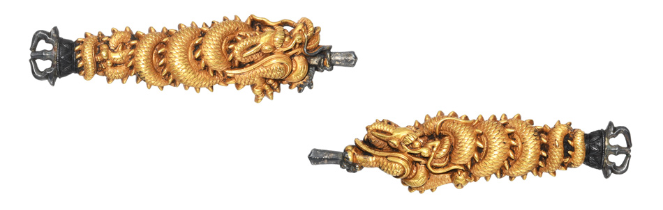 目貫 無銘 水戸 俱利伽羅龍図目貫(ME-030625)｜刀・日本刀の販売なら