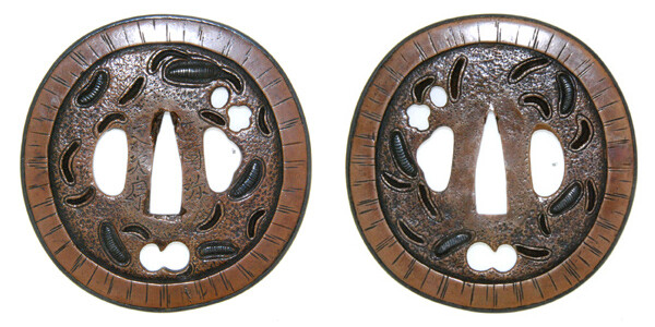 鍔 正阿弥 又次郎 虫食図(TU-020514)｜刀・日本刀の販売なら日本刀専門