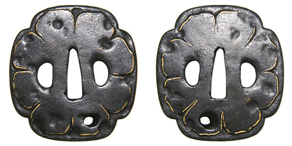 鍔 無銘 肥後 蓮弁図鍔(TU-040115)｜刀・日本刀の販売なら日本刀専門店