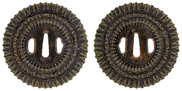 鍔 無銘 信玄 網目文鍔(TU-070517)｜刀・日本刀の販売なら日本刀専門店