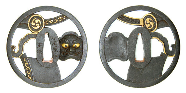 鍔 銘 正次 鬼瓦 (TU-071413)｜刀・日本刀の販売なら日本刀専門店の