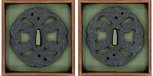 鍔 正阿弥 重信 文字散図鍔(TU-120711)｜刀・日本刀の販売なら日本刀