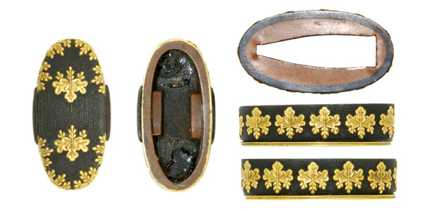 縁頭 赤銅魚子地五三桐紋 (FU-072313)｜刀・日本刀の販売なら日本刀