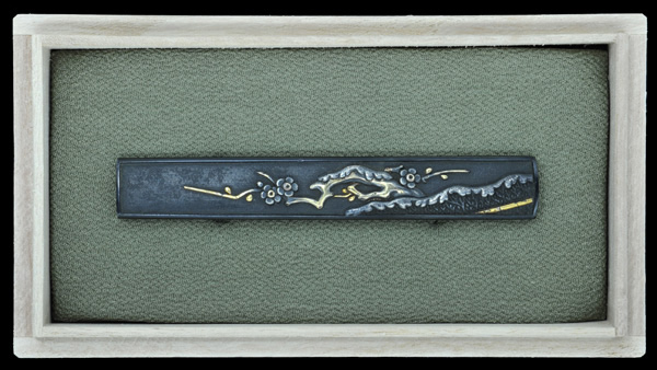 小柄 赤銅魚子地 雪中梅図 (KO-011913)｜刀・日本刀の販売なら日本刀