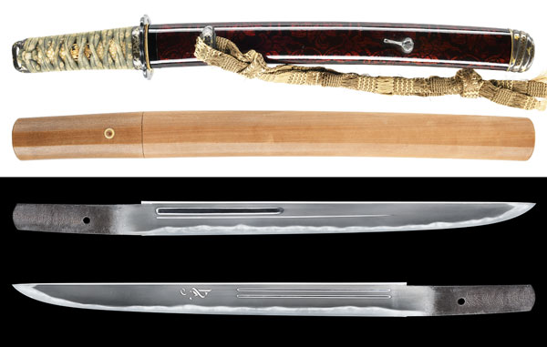 鍔 銘 因州住駿河卓置 霞月蝙蝠図鍔(TU-050416 )｜刀・日本刀の販売