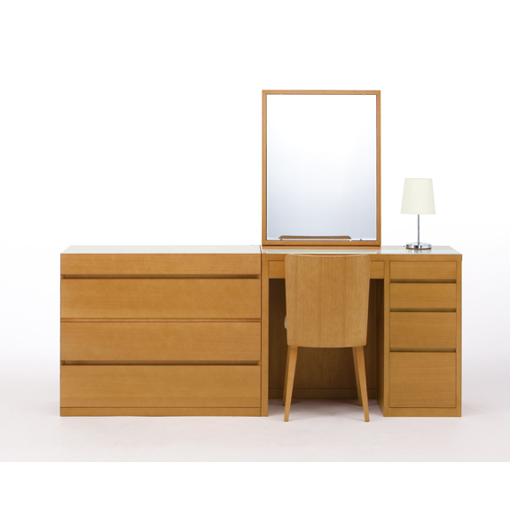 一面鏡リッツホテルドレッサー ＆ チェスト90 | 関本家具装芸
