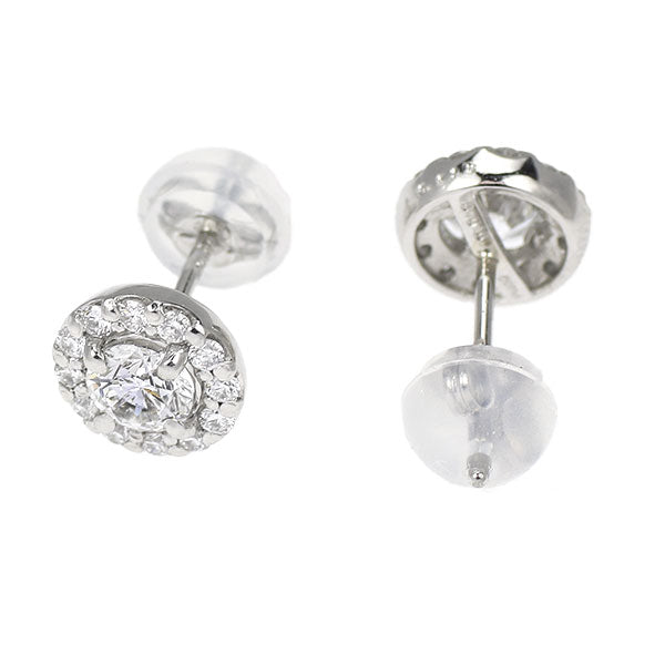 新品 Pt950/ Pt900 ダイヤモンド ピアス 0.421ct E VS2 3EXHC D0.18ct