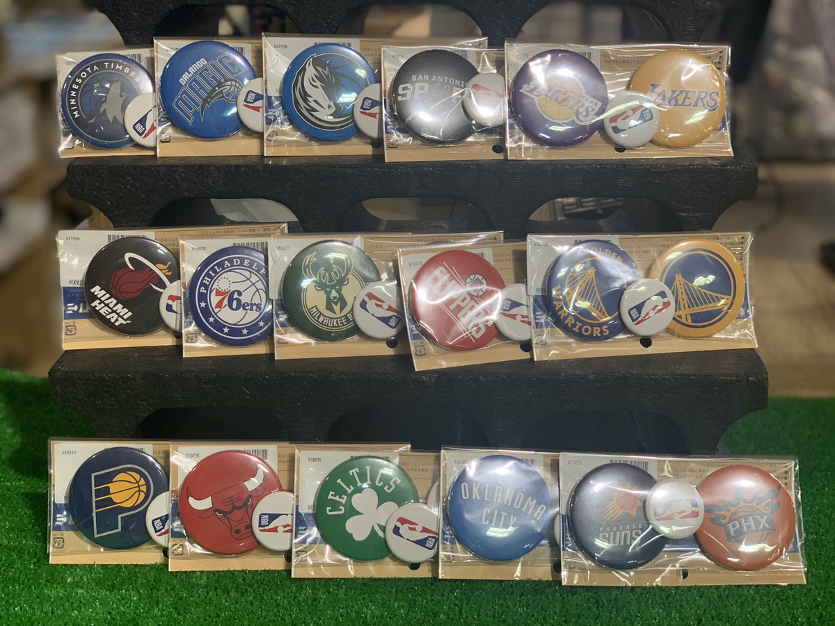 NBA】JUSTICE社のNBA缶バッチが大量再入荷🏀 - 新宿店 バスケブログ