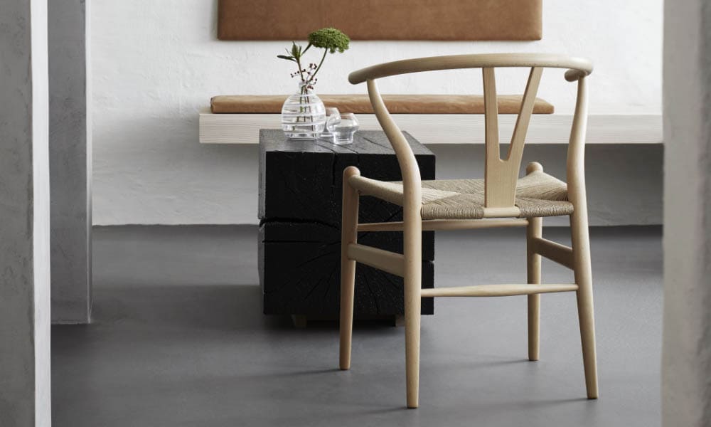 Yチェア CH24 / ビーチ材 ソープ仕上げ ブラックペーパーコードCarl