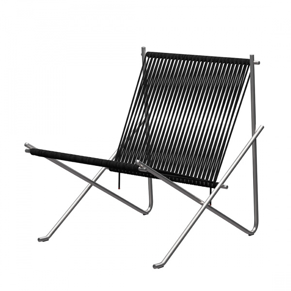 PK4 麻ひも ブラック / サテン仕上げFRITZ HANSEN（フリッツ・ハンセン