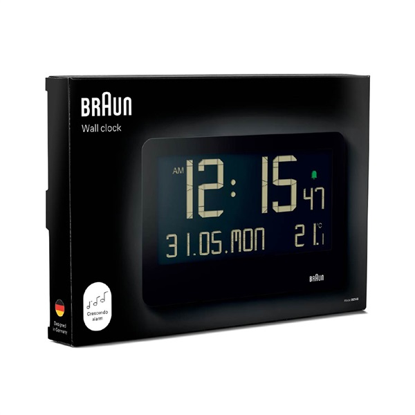 デジタルウォールクロック BC14 / ブラックBraun（ブラウン） | 公式