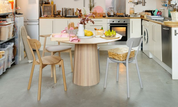 カラーウッドダイニング120 / プレーンKarimoku New Standard