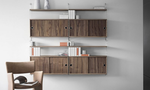 キャビネット W78×D30×H42cm / ウォルナットString Furniture