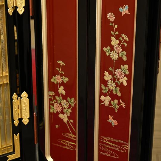 金仏壇 (千美 扉蒔絵 上置 15号) 西本願寺｜千寿