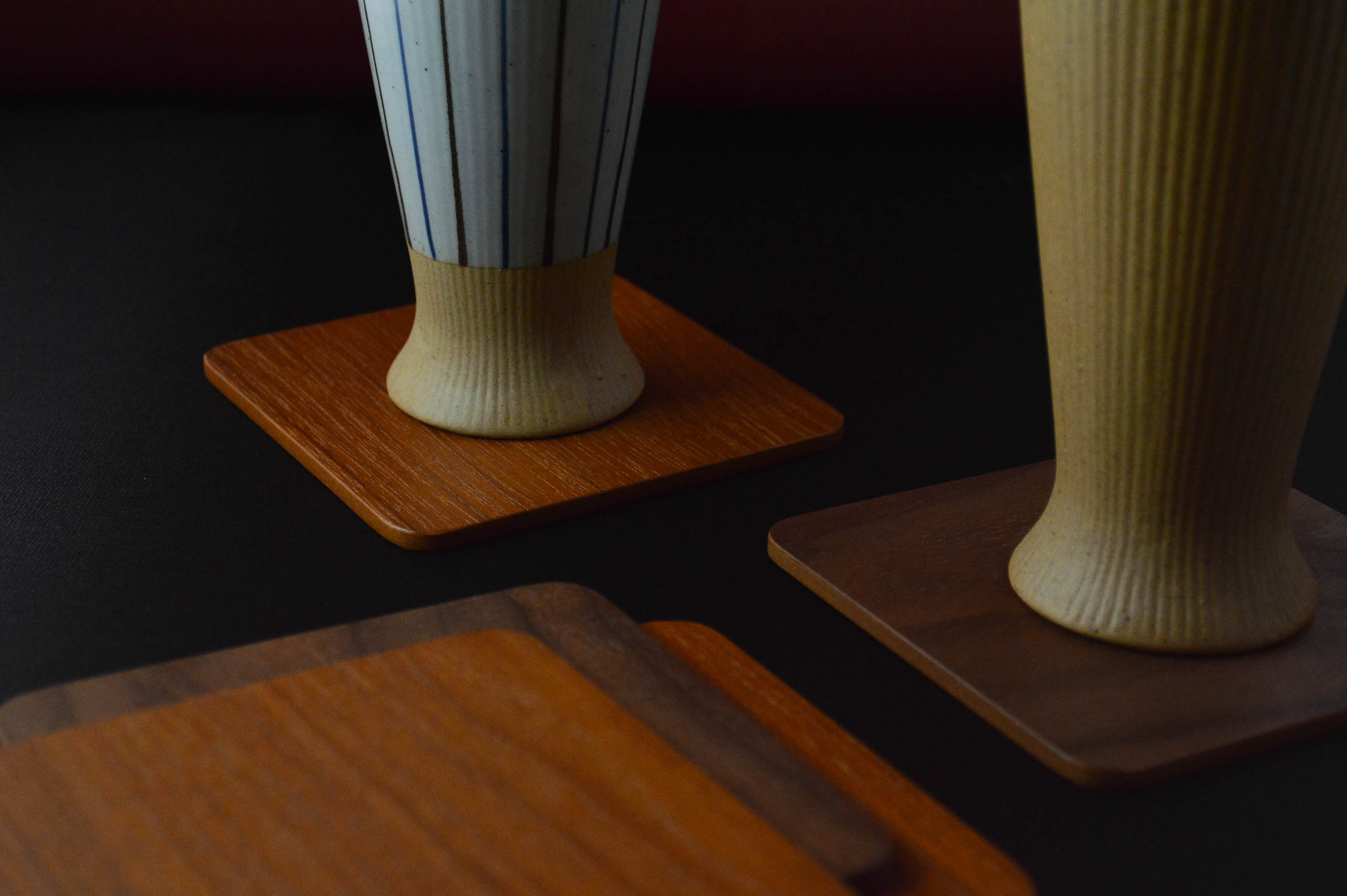 送料無料】 木のコースター