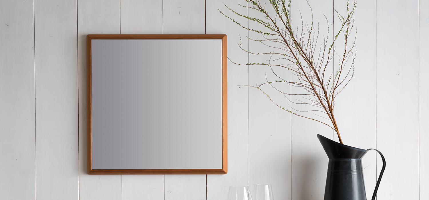 ステラ ウォールナット ウォールミラー W49×74 壁掛け 全身 鏡