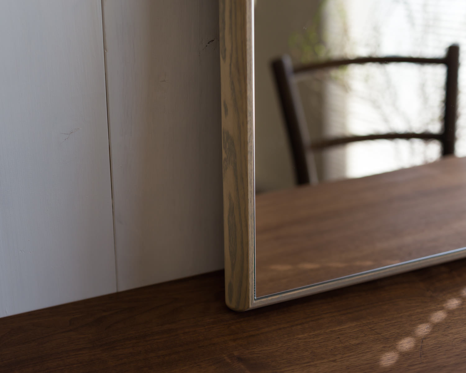 SENNOKI ステラ ウォールミラー ホワイトアッシュ W27×27 壁掛け 卓上