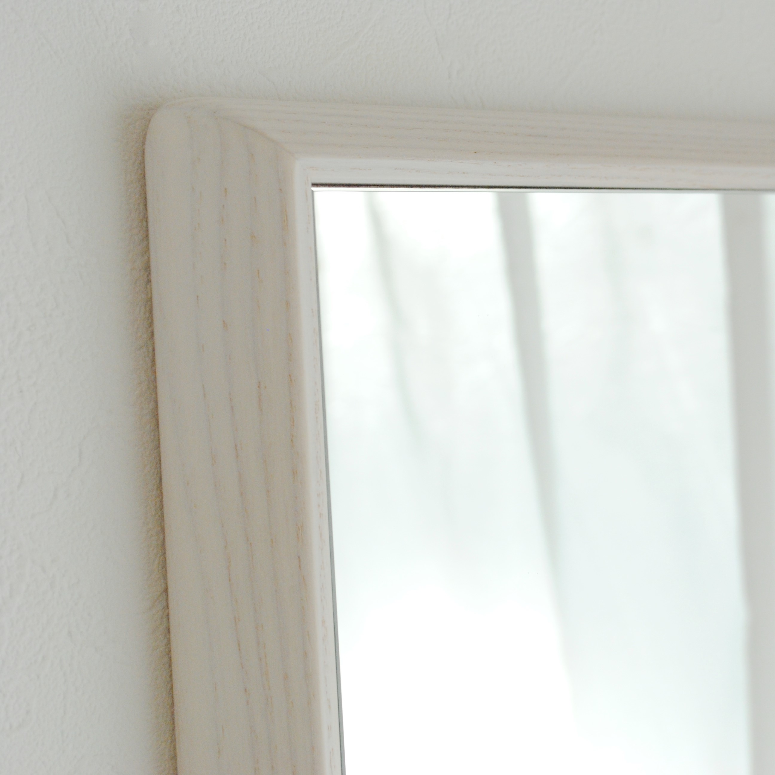 ステラ ウォールミラー ホワイトアッシュ W49×74 壁掛け 全身 鏡