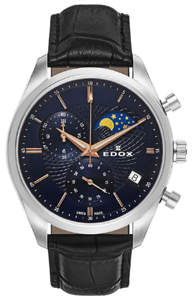Edox Les Bemonts Chronograph Moon Phase 01655 3 BUIR