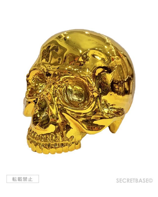 1/1 SKULL HEAD CHROME GOLD Ver. [RESTOCK] - SECRET BASE ONLINE STORE