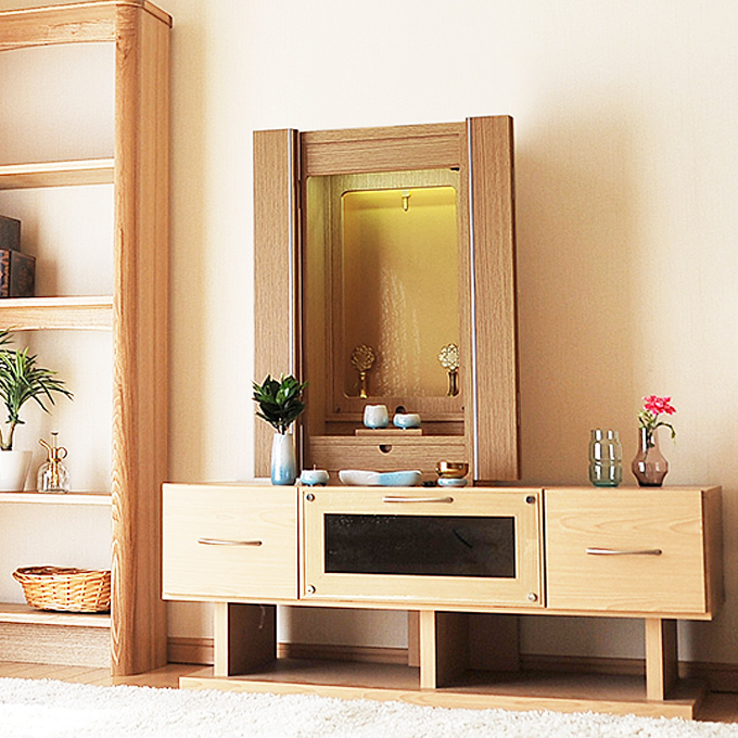 コンパクト仏壇 ビータ 700 上置き ナチュラル | 創価学会仏壇＆仏具