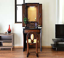 家具調仏壇 ビアンコ ダーク 上下セット | 創価学会仏壇＆仏具専門店