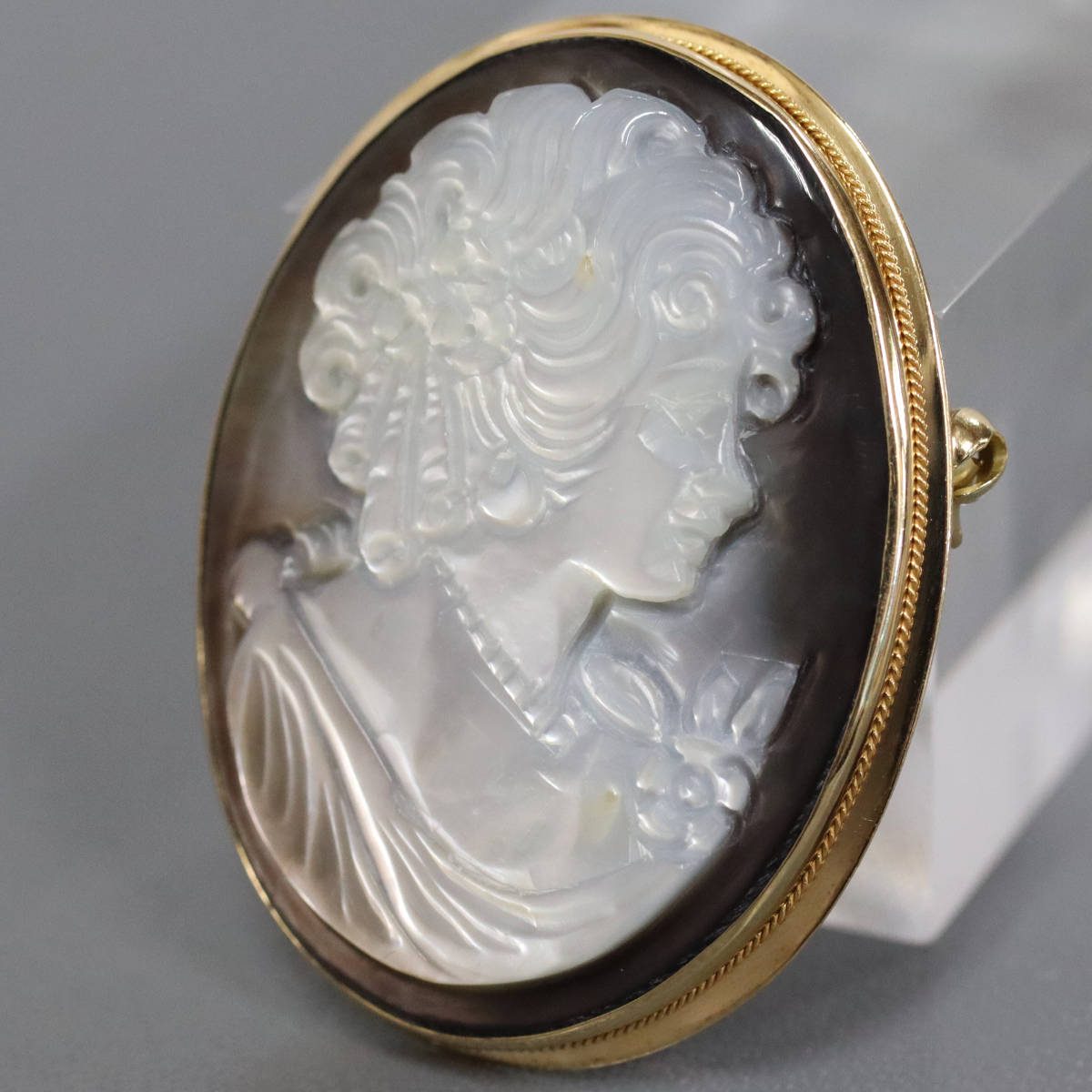 ジュエリー・アクセサリー ノーブランド 750シェルカメオペンダント