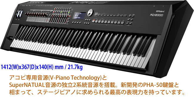 予約受付中】3月25日（土）発売!! Roland RD-2000｜島村楽器 イオン