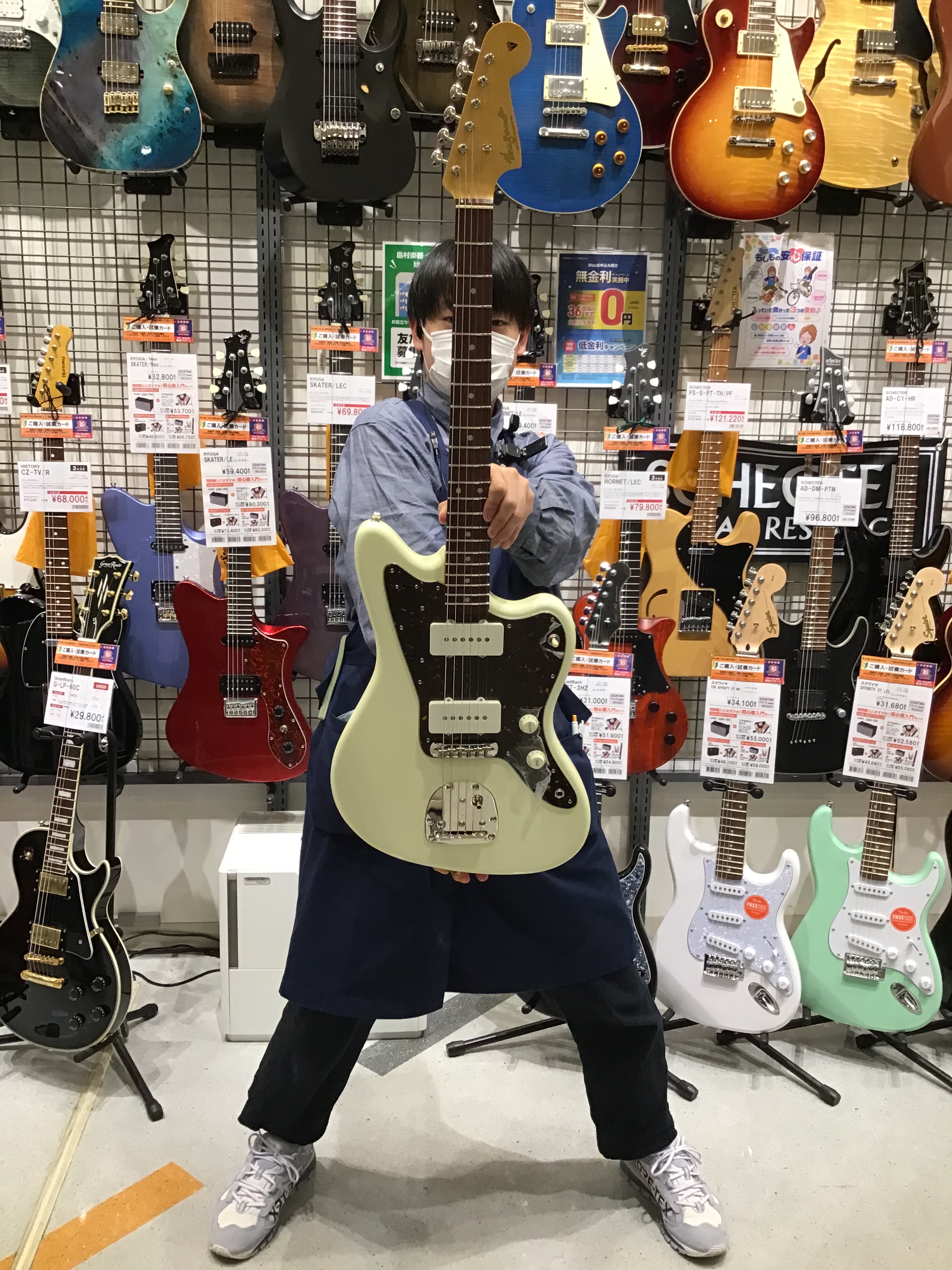 エレキギター】Vanzandt（ヴァンザント） JMV-RS Vintage White｜島村