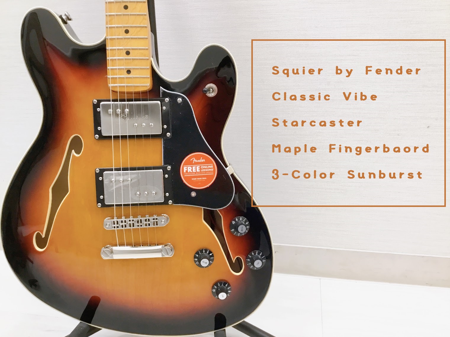 Squier by Fender】Classic Vibe Starcaster Maple Fingerbaord 3