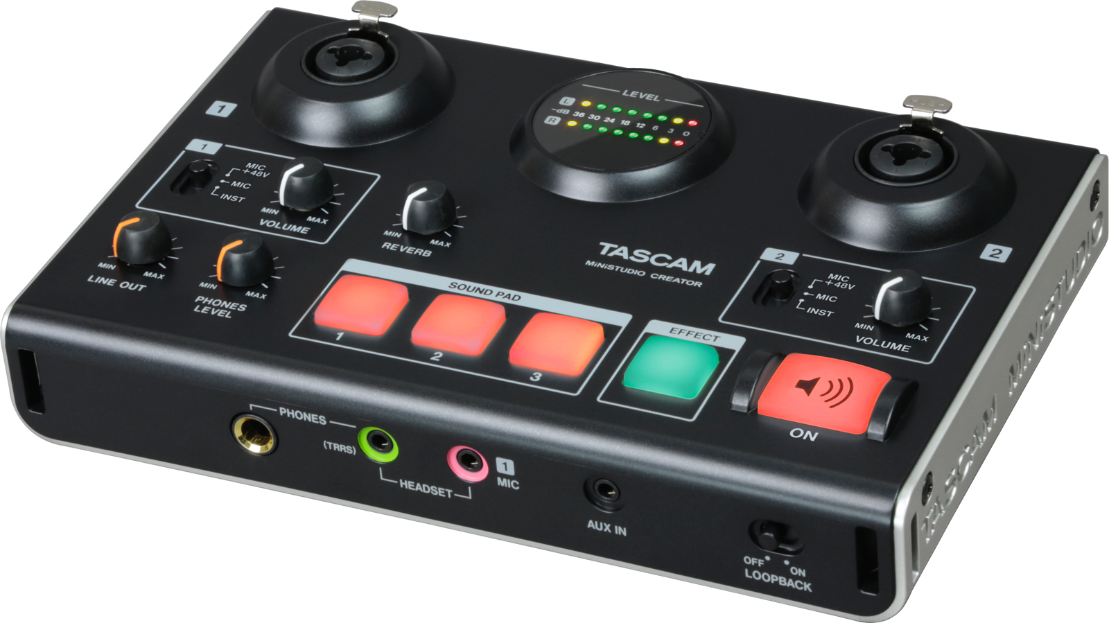 オーディオインターフェース】「TASCAM MiNiSTUDIO CREATOR US-42B