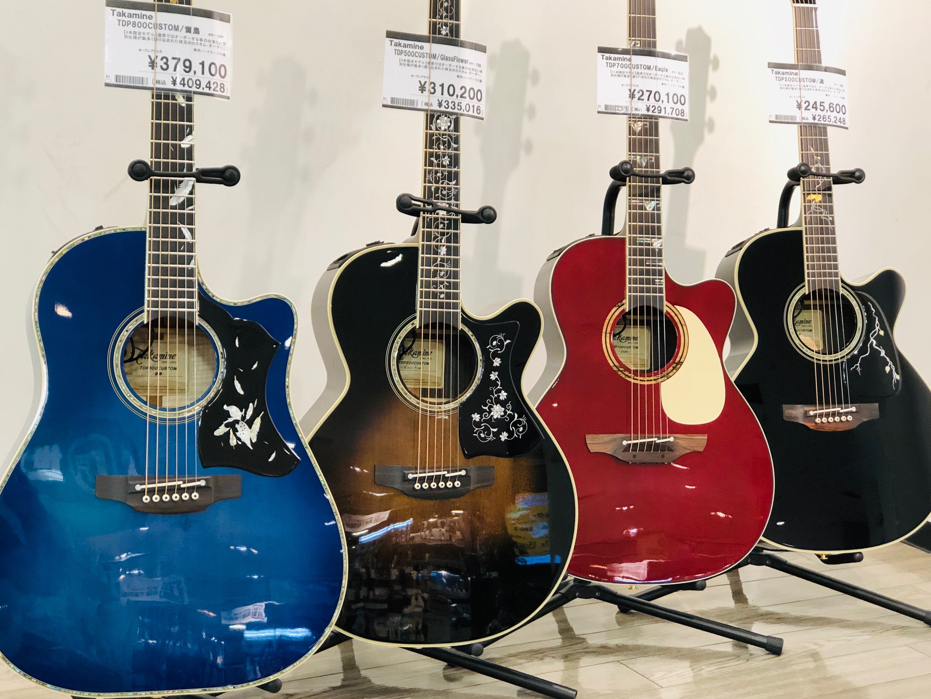 特別商材】ショップ限定タカミネ カスタムギター入荷のご案内