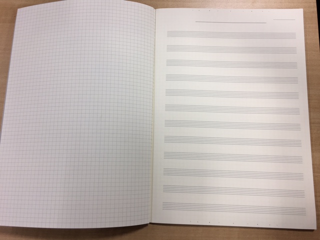 楽譜】大人気の方眼×五線音楽ノート入荷しました♪｜島村楽器 りんくう