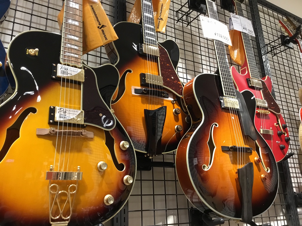 欲しいセミアコ・フルアコはどれ！？箱物ギター充実店舗“Archtop