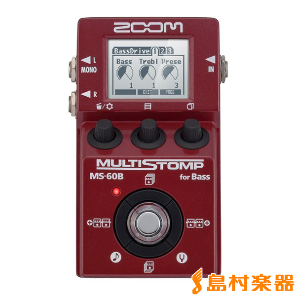 ZOOM MS-60B for Bass MULTISTOMP ベース用マルチエフェクター
