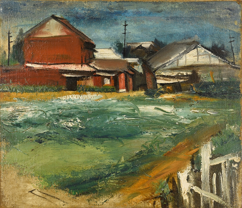 夭折の天才・佐伯祐三の《下落合風景》 | SHINWA AUCTION ブログ