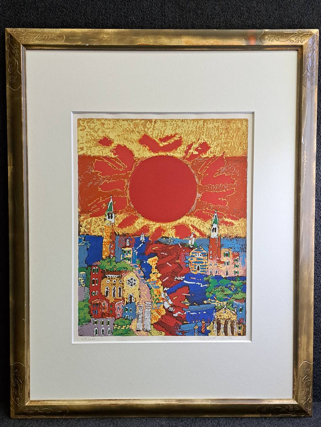 絹谷幸二「太陽」シルクスクリーン 限定250部 本人サイン | 新栄堂