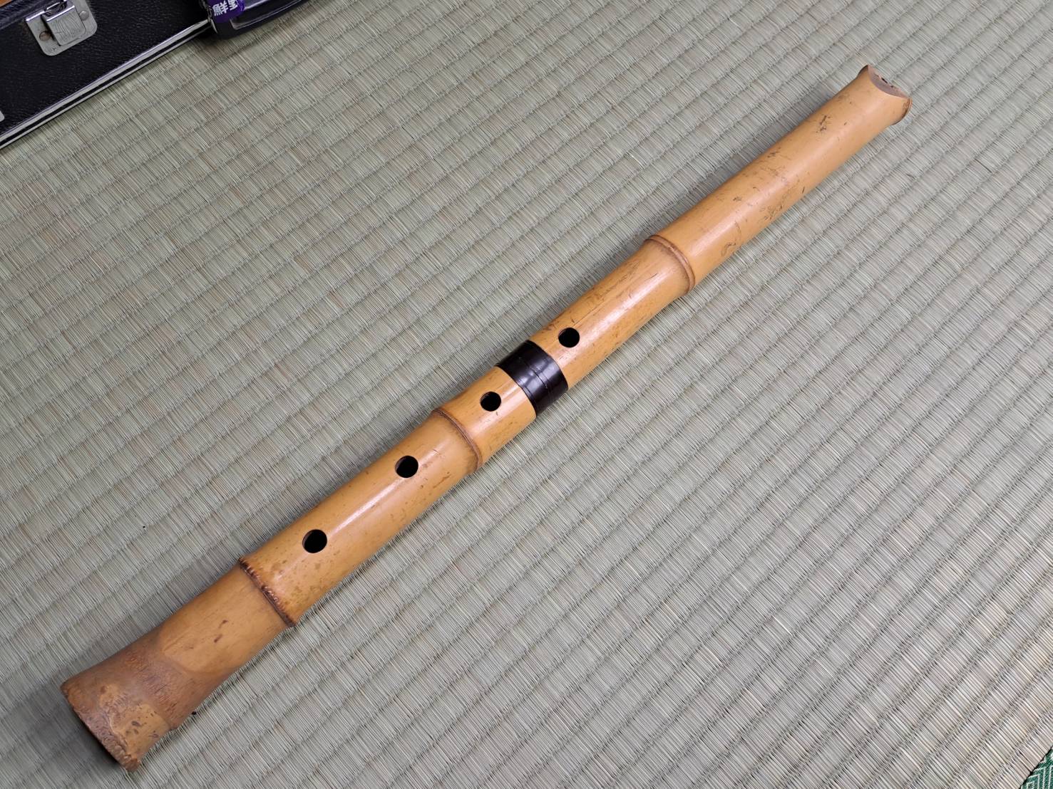 木製 尺八(琴古流 ケース付き)、竹製 尺八(琴古流)在銘(青木) | 新栄堂