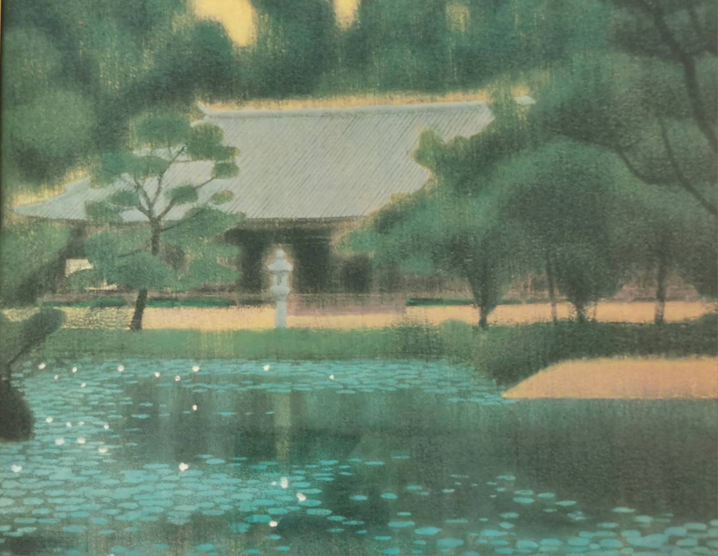 平山郁夫「浄瑠璃寺」工芸画 | 新栄堂