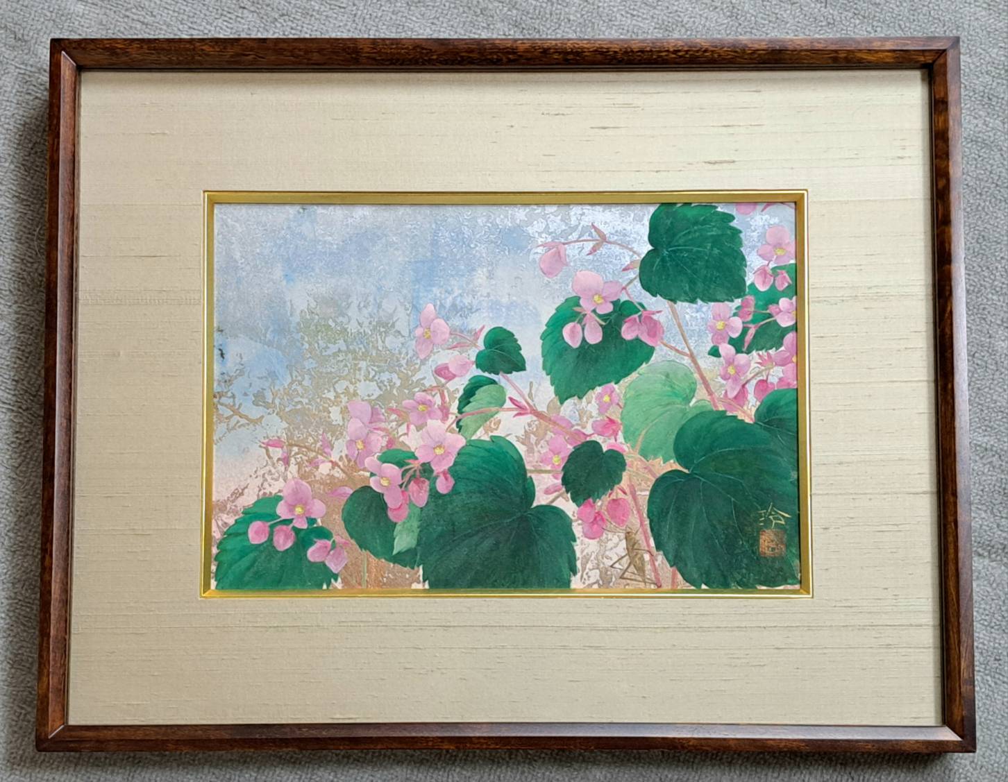 鳥山玲「透秋」日本画 6号 共シール 人気女流画家 | 新栄堂