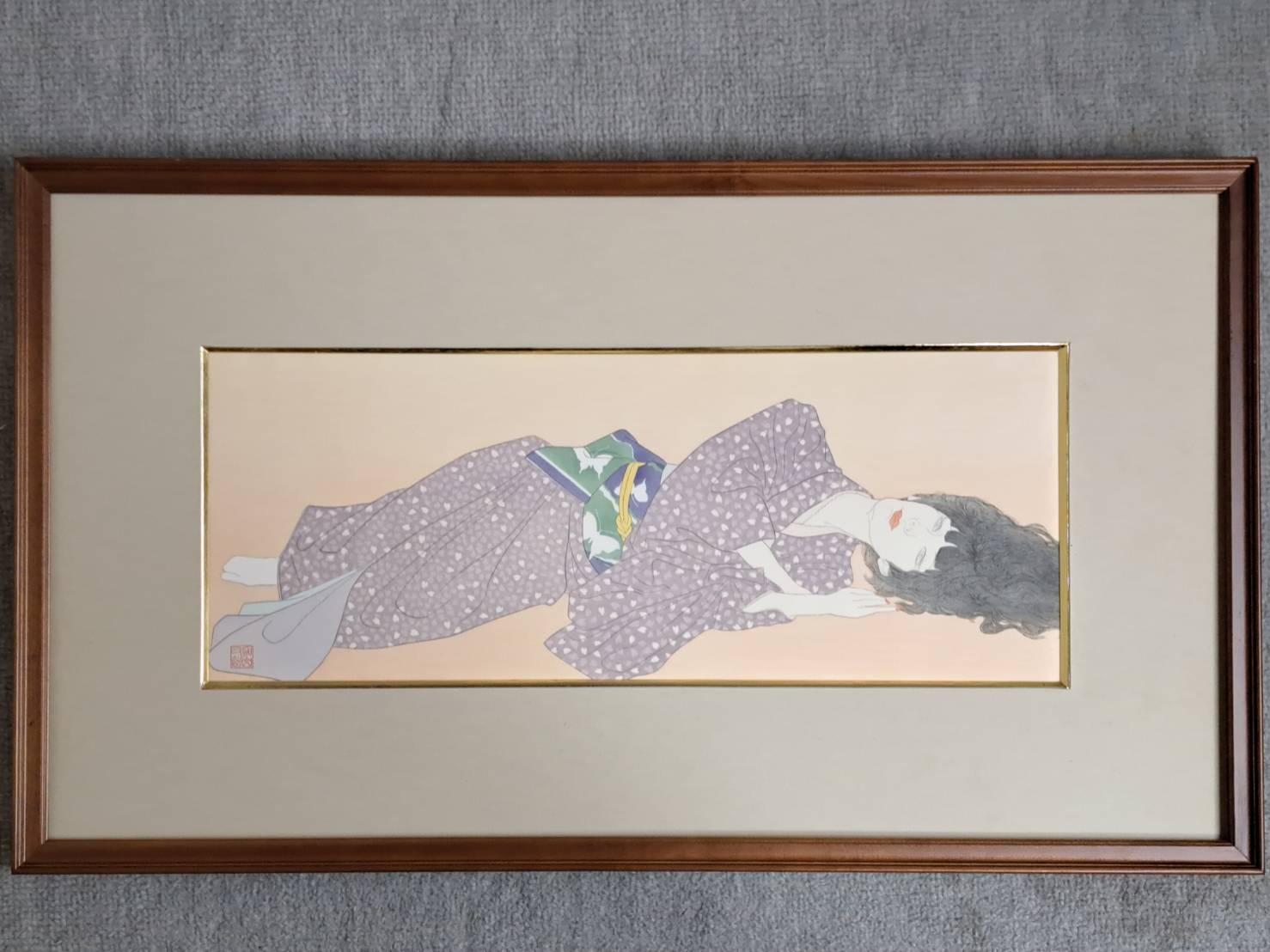 加山又造 オリジナル 木版画 「はなびら」 限定200 | 新栄堂