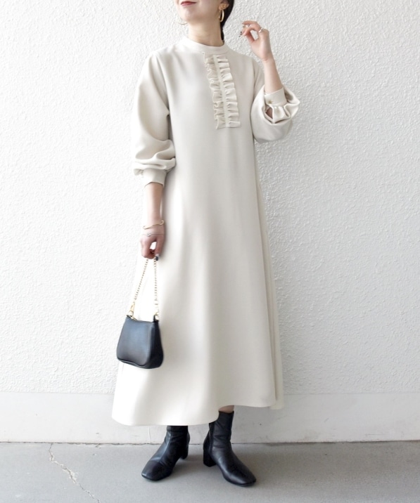 追加予約》SHIPS any:〈洗濯機可能〉ダブルクロス フリル パフ