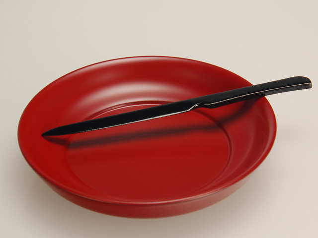 木製本漆塗 白木屋漆器店オンラインショップ＜古代朱＞4.0椿皿 五枚組