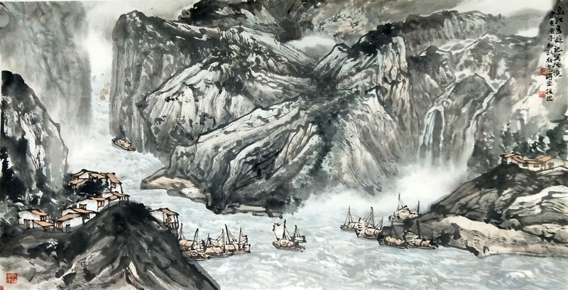 取象天地间写真笔墨中——浅析著名山水画家程振国先生画作（《西部成功